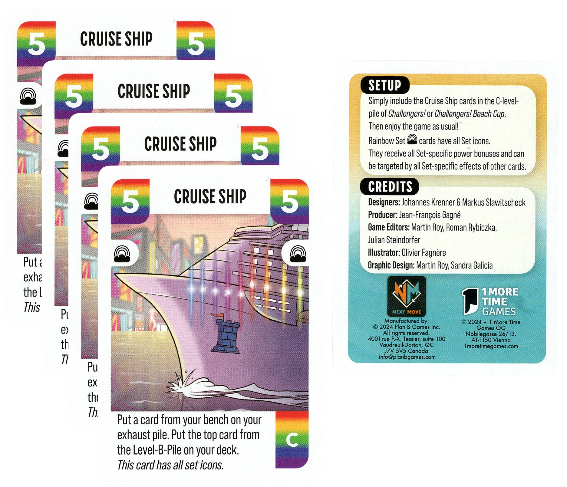 Challengers!: Cruise Ship Promo Cards
