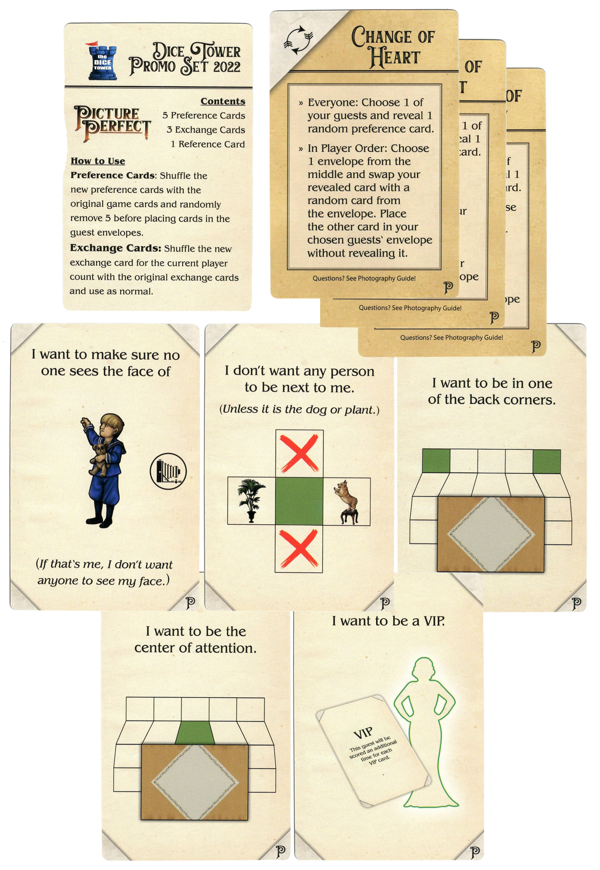 Picture Perfect: Dice Tower 2022 Promo Set