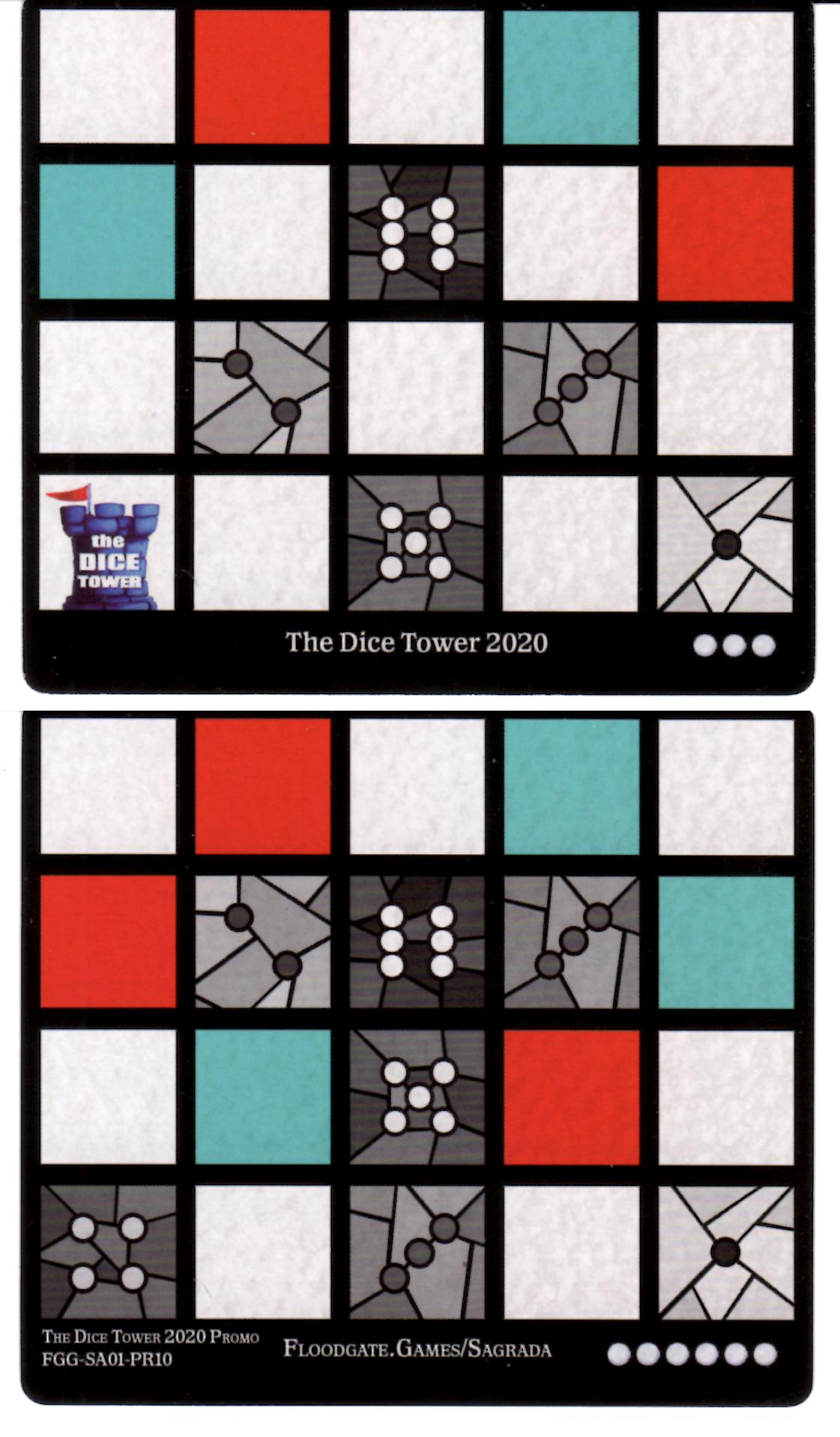 Sagrada: Promo 10 - Dice Tower 2020 Window Pattern Card