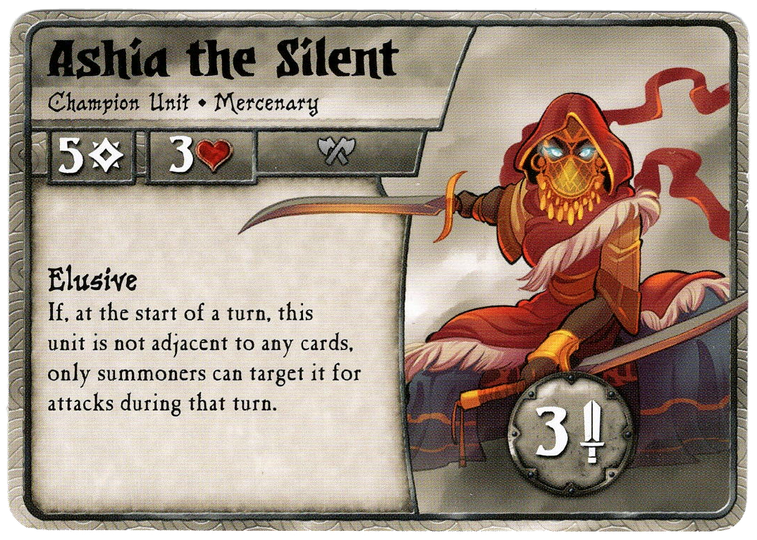 Summoner Wars (Second Edition): Ashia the Silent Promo Card