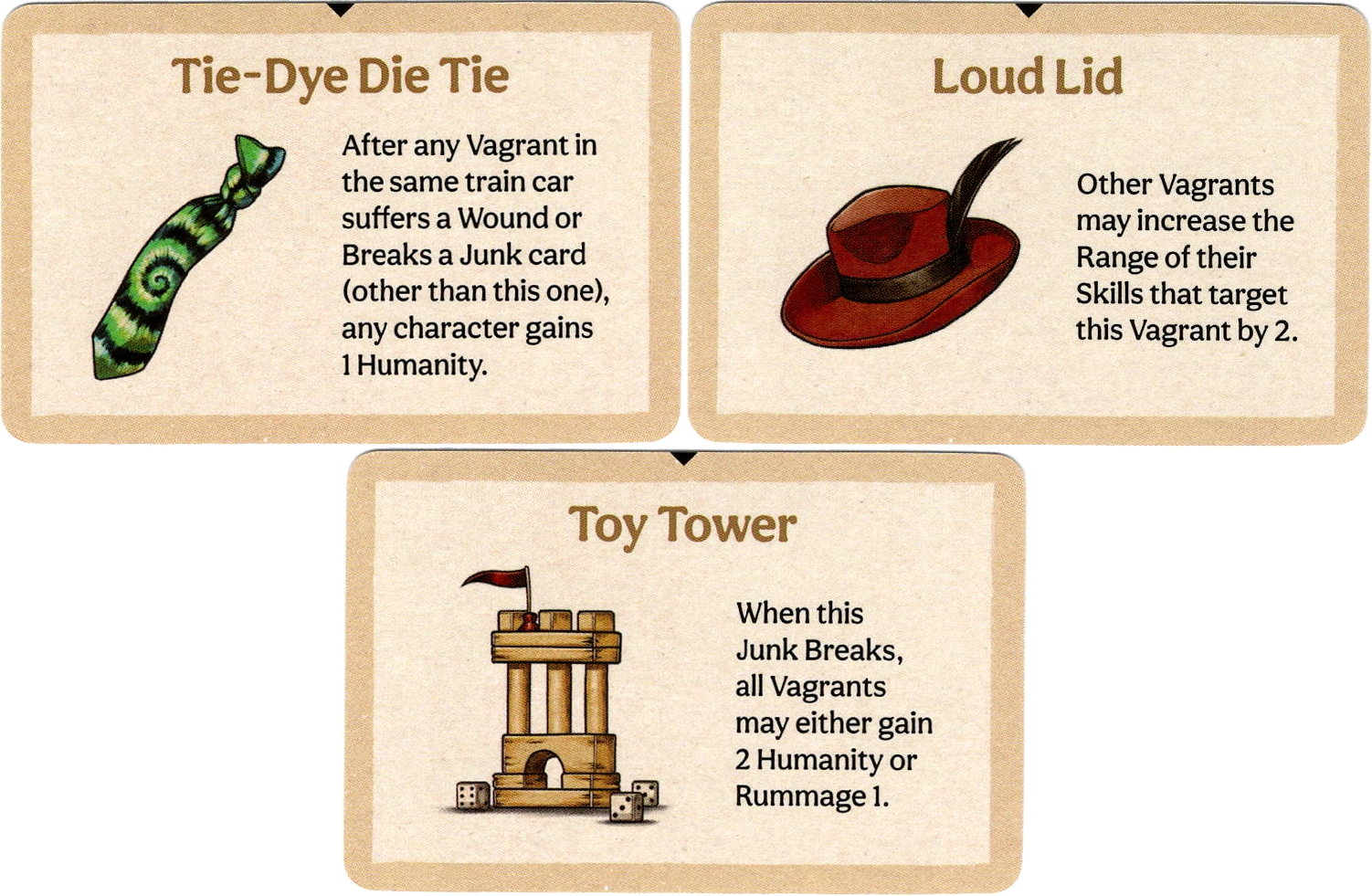 Vagrantsong: Dice Tower 2022 Promo Cards